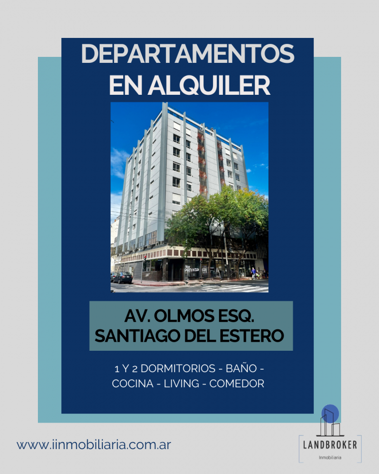Departamentos de UNO y DOS DORMITORIOS en B° Centro